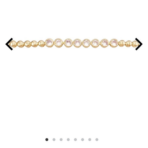 Gorgeous half bezel faux diamond bracelet - Picture 1 of 3